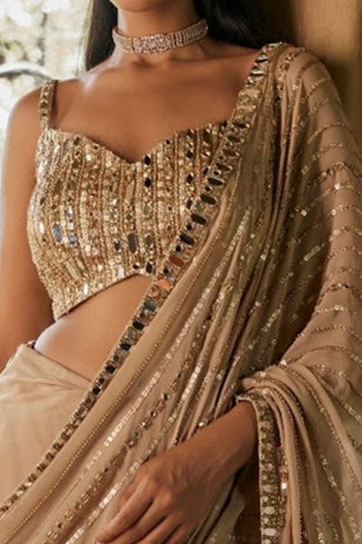Elisha Chopra in Inaya Saree Set